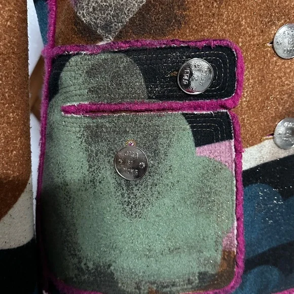 Custo Barcelona retro faux fur lined jacket - Picture 5 of 5